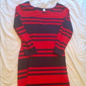 Old Navy size L - Women’s red/navy striped dress